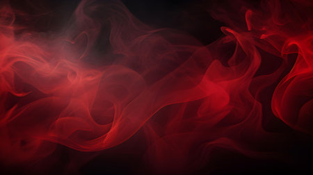 Dark Red Stylized Smoke Wisps. Abstract backgroundの素材