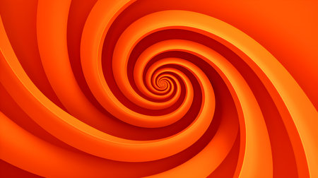 Orange Psychedelic Spiral Pattern. Hypnotic Abstract Backgroundの素材