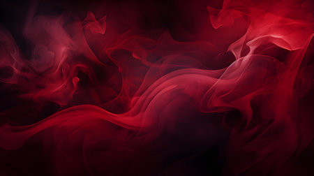 Dark Red Stylized Smoke Wisps. Abstract backgroundの素材