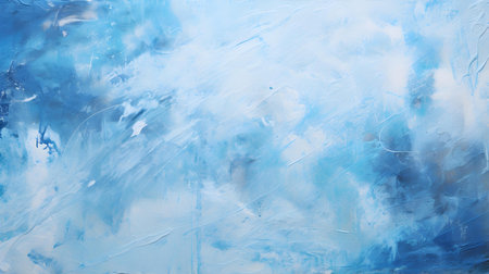 Blue Splattered Paint on Canvas. Creative Presentation Backgroundの素材