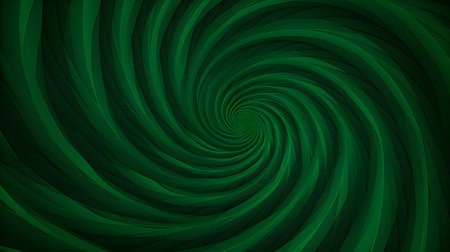 Dark Green Psychedelic Spiral Pattern. Hypnotic Abstract Backgroundの素材