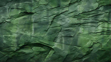 Close-up of a Green Rock Textureの素材