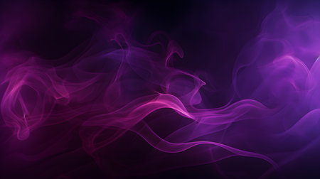 Dark Purple Stylized Smoke Wisps. Abstract backgroundの素材