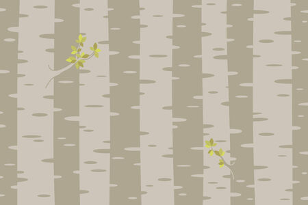 Birch forest abstractのイラスト素材