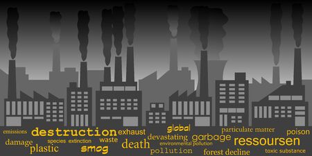 Pollutionのイラスト素材