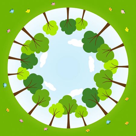 Round worldsのイラスト素材