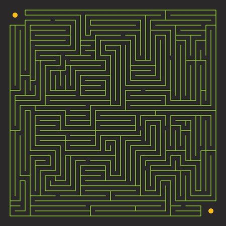 Find the right way through the mazeのイラスト素材