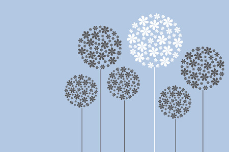 Flowers abstractのイラスト素材