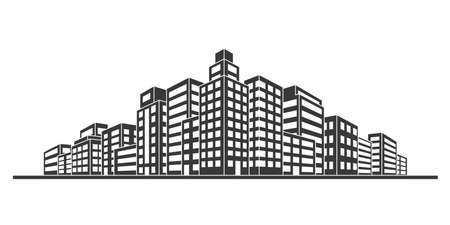 Modern City Skylineのイラスト素材