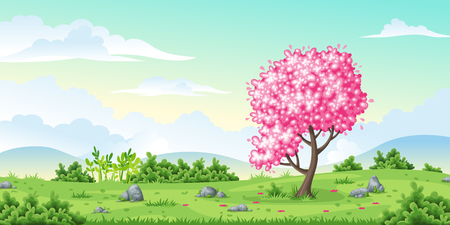 Spring nature backgroundのイラスト素材