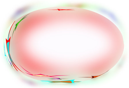 The abstract image. A celebratory decorative small lamp; an excellent plot for a congratulatory collage.の写真素材