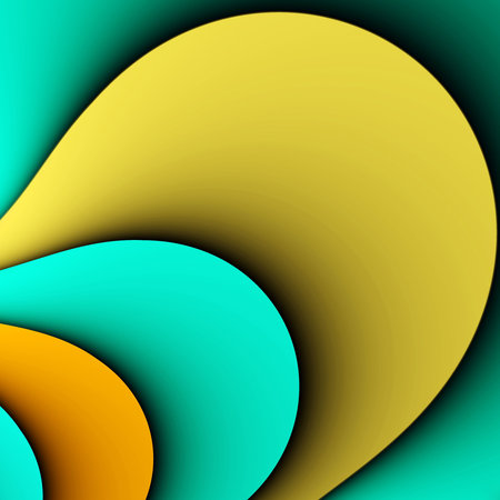 Four colored lobes background for the image or the text. Illustration. 
