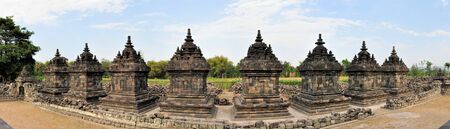 Candi Plaosan is a Buddhist Temple in Prambanan valley, Yogyakarta, Java, Indonesiaの写真素材