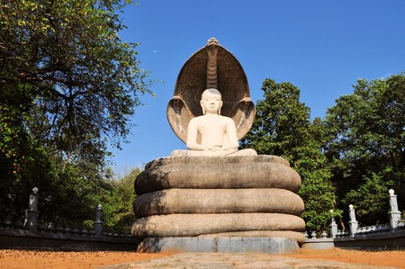 Buddha in Polonnaruwa temple - medieval capital of Ceylonの写真素材