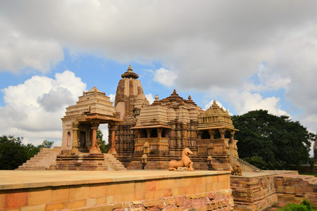 The Khajuraho Group of Monuments are a group of Hindu and Jain temples in Madhya Pradesh, India.の写真素材