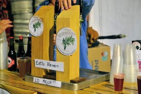 Puerto Varas, Chile - 19 January 2013: Prosit fest, an Octoberfest style German festival in a beer tent in Puerto Varas. Descendants of German settlers are still practising their traditions in Southern Chile around lake Llanquihue, Patagoniaのeditorial素材