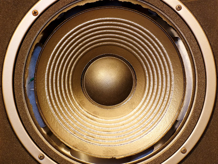 Loudspeaker with damageの写真素材