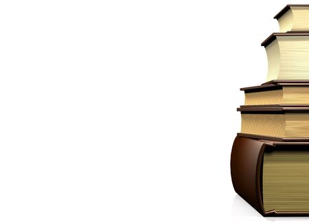 background with some brown books の写真素材
