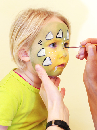 photo shows face painting ideas for kidsの写真素材
