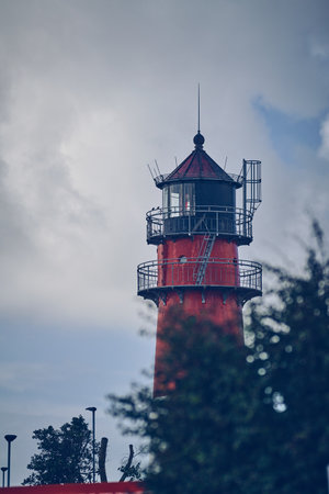 Lighthouse in Buesum northern Germanyの写真素材