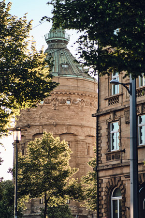 Mannheim, Germany architecture in morning light