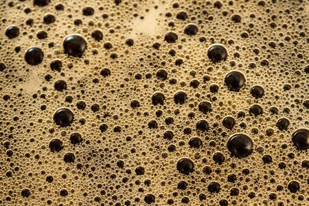 Macro detail of soda bubble and foamの写真素材