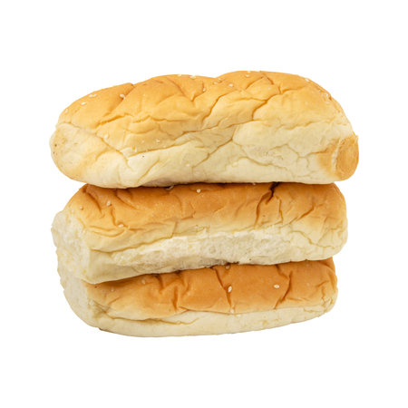 Bread buns isolated on a white background