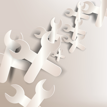 paper background with vector repair web iconのイラスト素材