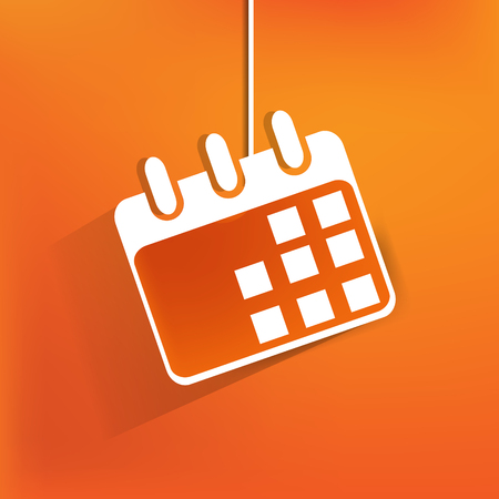 Calendar organizer web icon,flat designのイラスト素材