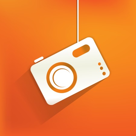Photo camera web icon,flat designのイラスト素材