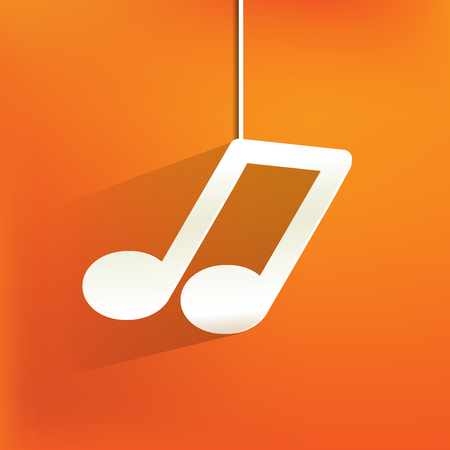 Music web icon,flat designのイラスト素材