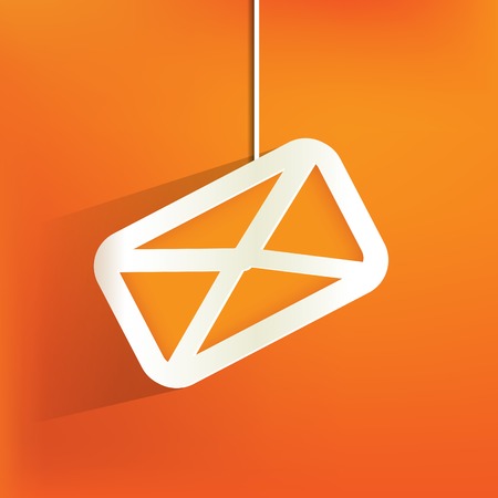 Web letter icon,flat designのイラスト素材