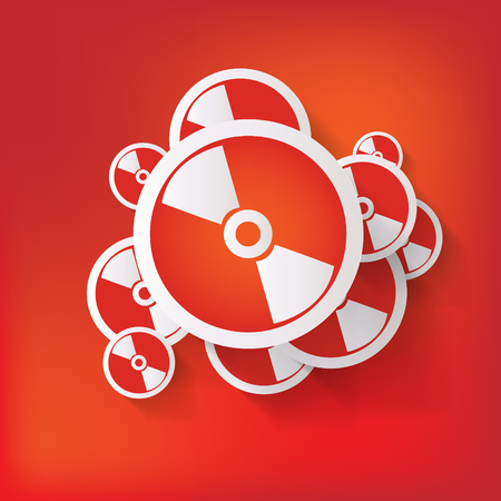 Compact disk web iconのイラスト素材