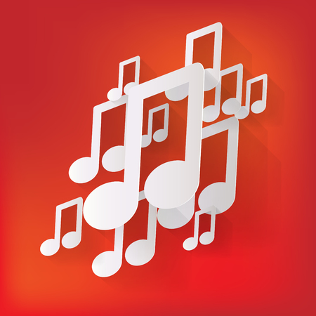 Music web icon,flat designのイラスト素材
