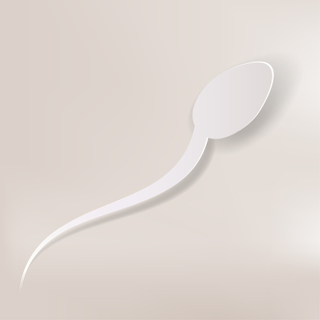 Vector spermatozoons, floating to ovuleのイラスト素材