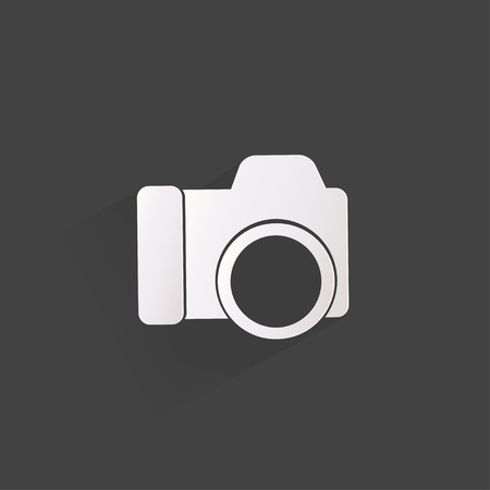 Photo camera web icon,flat designのイラスト素材