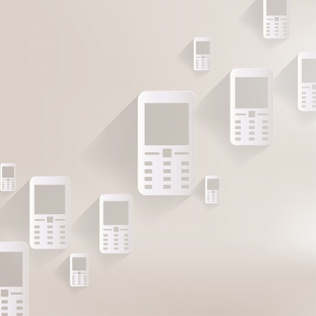 Mobile phone iconのイラスト素材