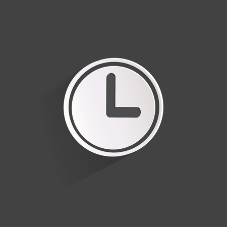 Clock web icon buttonのイラスト素材