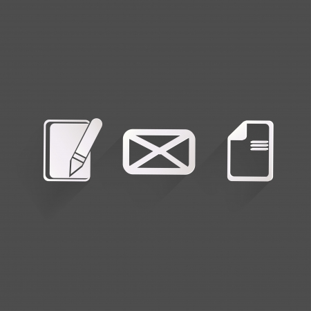 Background with organizer web iconsのイラスト素材