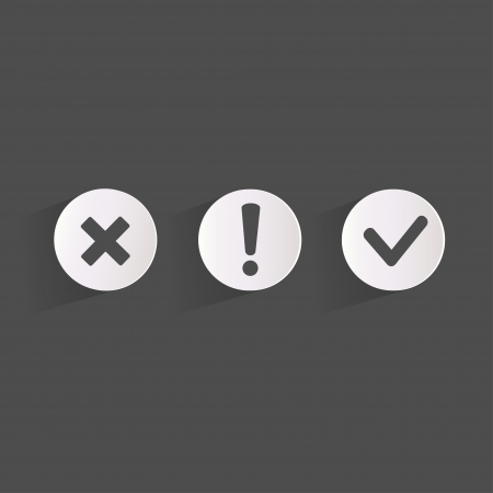 Background with attention web iconsのイラスト素材