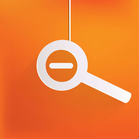 Zoom out web iconのイラスト素材