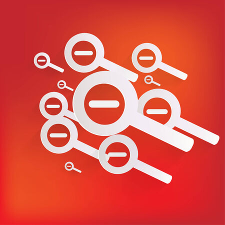 Zoom out web iconのイラスト素材