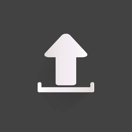 Upload web iconのイラスト素材