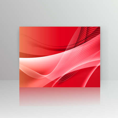 Abstract background with waveのイラスト素材