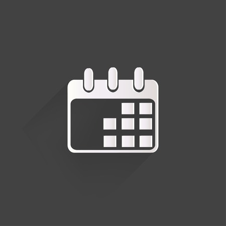 Calendar organizer web icon,flat designのイラスト素材
