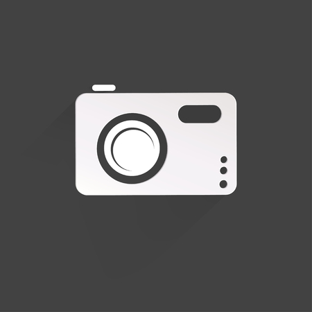 Photo camera web icon,flat designのイラスト素材