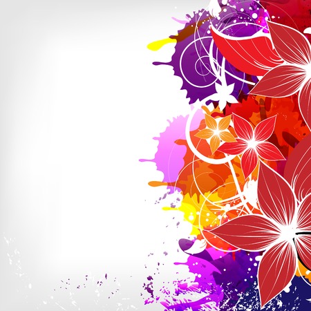 abstract vintage floral backgroundのイラスト素材