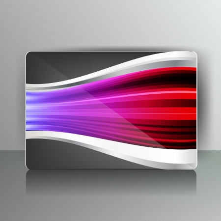 Abstract card with colored linesのイラスト素材