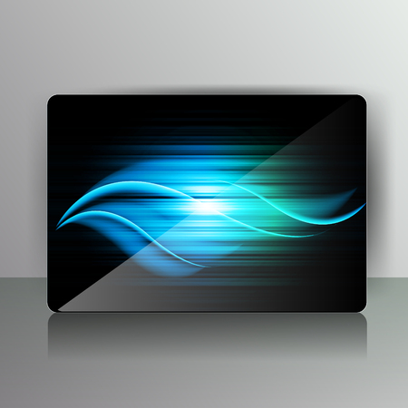 Abstract card with colored linesのイラスト素材