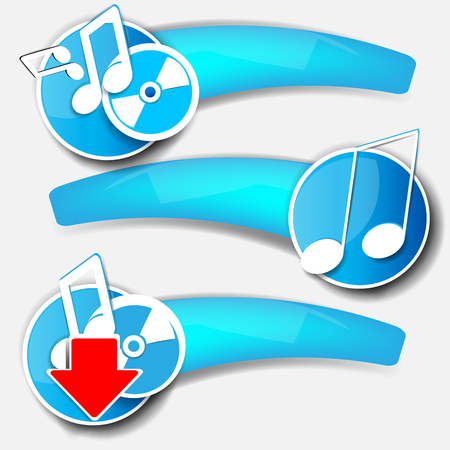 Background with abstract blank for text with iconsのイラスト素材